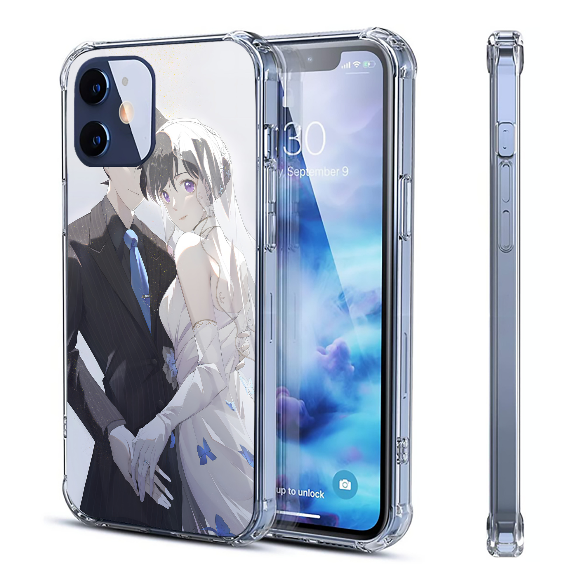 （画像用） 名探偵コナン Detective Conan 【iPhone 12シリーズ対応】透明スマホケース（クリアソフトケース）